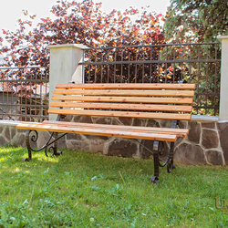 Kovan� lavi�ka do z�hrad a parkov - exteri�rov� n�bytok