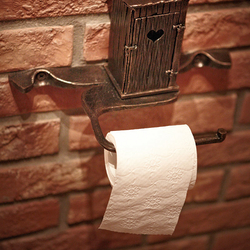 Umeleck� dr�iak na toaletn� papier - kovan� doplnky do WC