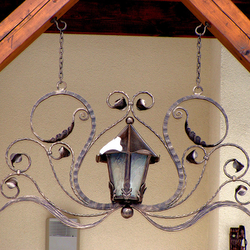 Kovan� lampa - vstup do domu - exteri�rov� svietidlo - exkluz�vne z�vesn� svietidlo Lamp�